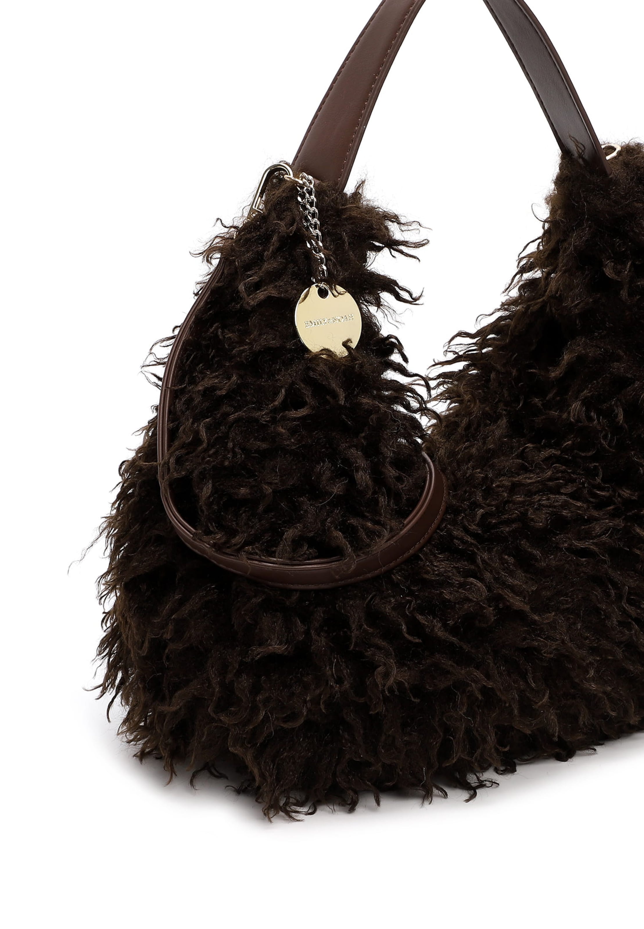 Borsa a sacco 'Lionne' di Emily & Noah in bronzo