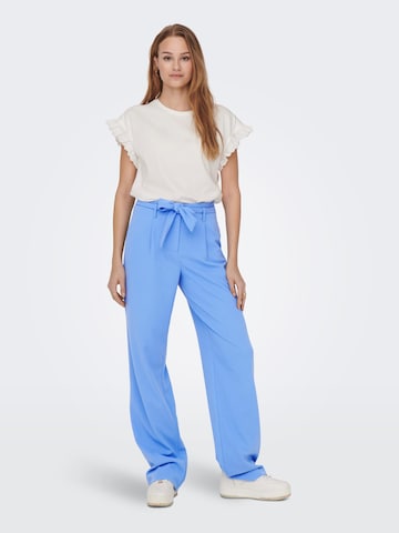 ONLY Regular Bundfaltenhose 'Carolina' in Blau