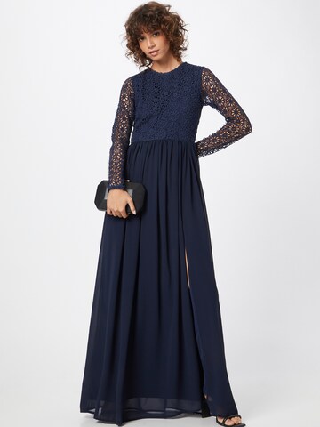 LACE & BEADS Kleid 'Regina' in Blau