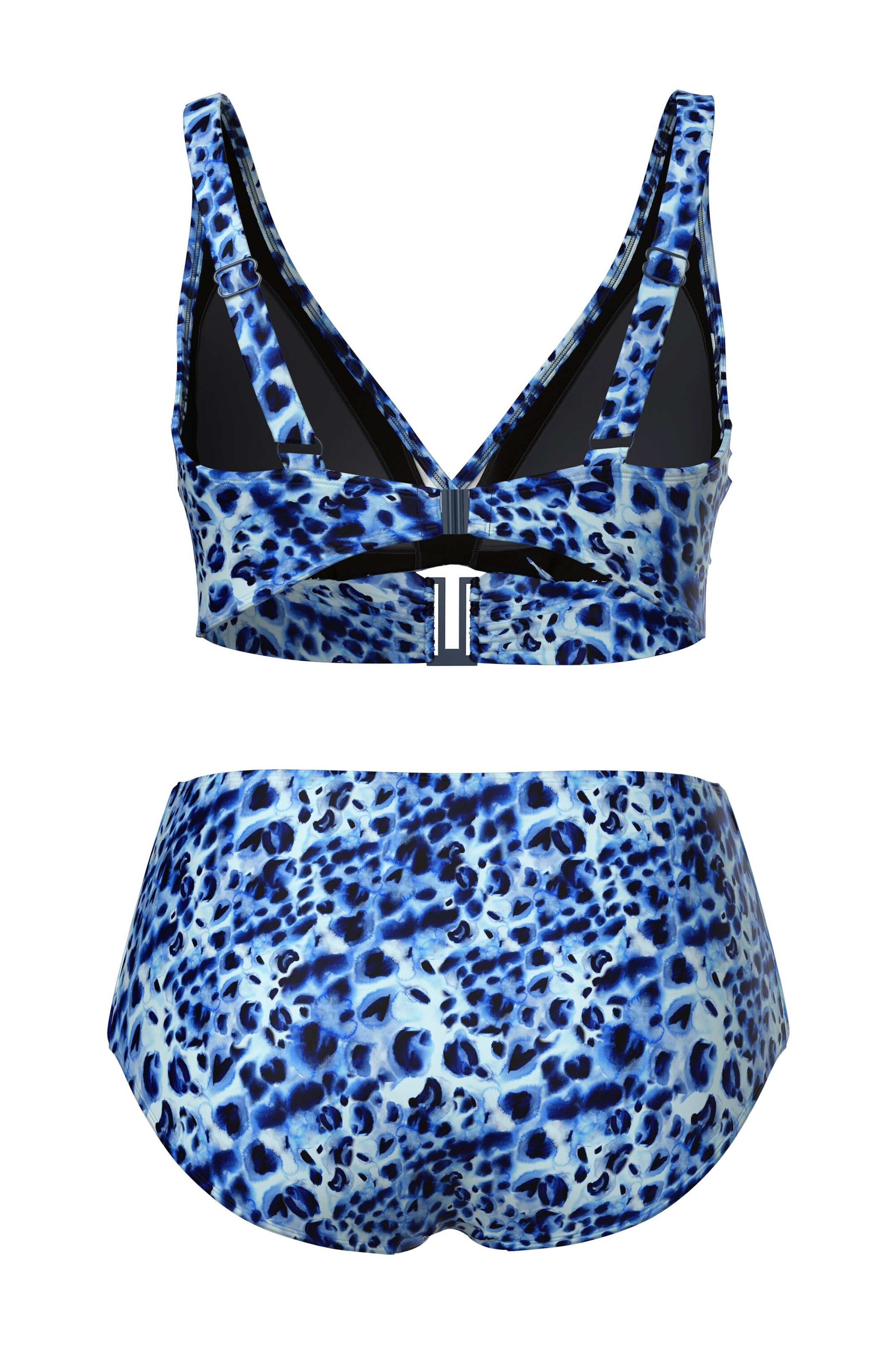 Ulla Popken Bustier Bikini in Blauw