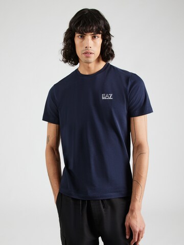 EA7 Emporio Armani Performance shirt in Blue: front