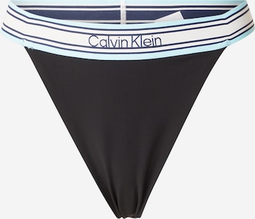 juoda Calvin Klein Swimwear Bikinio kelnaitės: priekis
