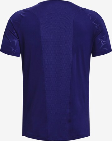 T-Shirt fonctionnel 'Emboss' UNDER ARMOUR en bleu