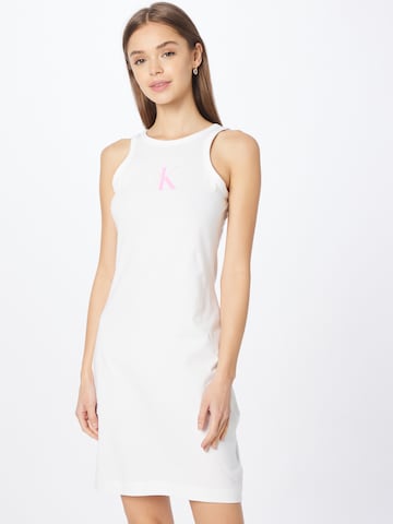 Calvin Klein Jeans Letnia sukienka w kolorze biały: przód