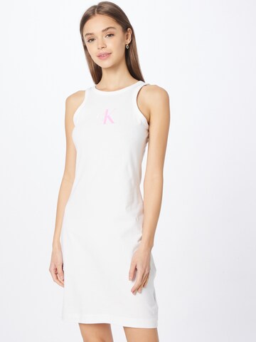 Calvin Klein Jeans - Regular Vestido de verão em branco: frente