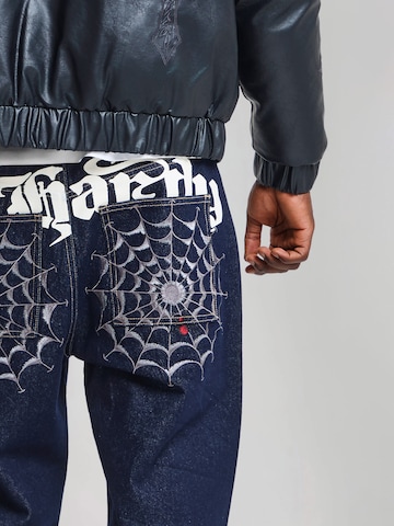 Ed Hardy Wide Leg Jeans i blå: tilbage