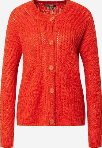 ESPRIT Knit Cardigan in Orange: front