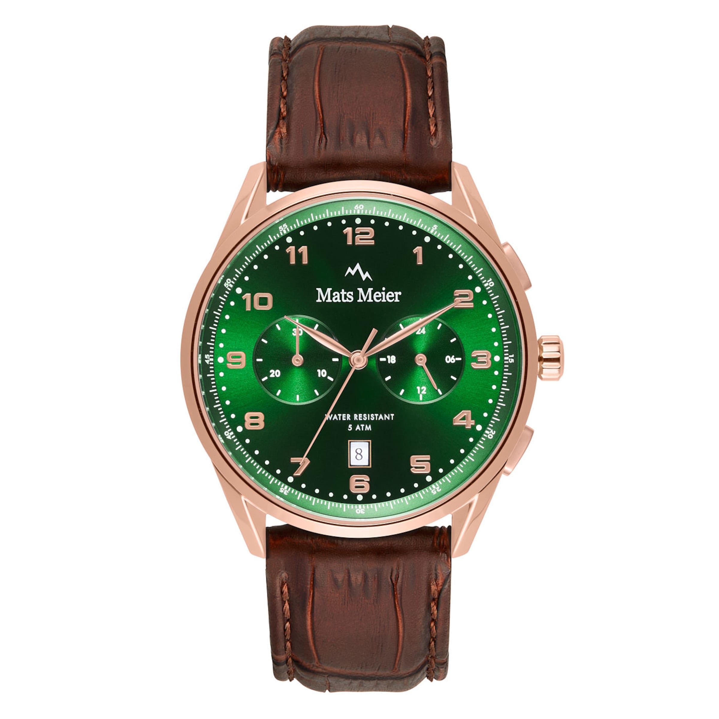 Mats Meier Analog watch in Brown: front