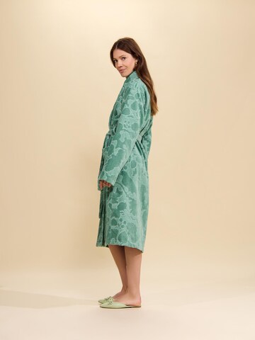 ESSENZA Long Bathrobe ' Rosie ' in Green