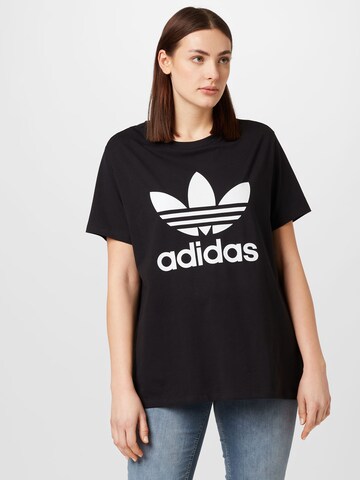 ADIDAS ORIGINALS Shirt 'Adicolor Classics Trefoil ' in Zwart: voorkant