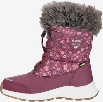 ZigZag Snow Boots 'Wesend' in Pink: front