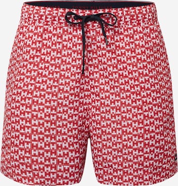 Shorts de bain Tommy Hilfiger Underwear en rouge : devant