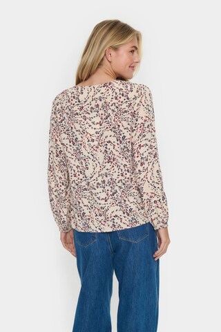 SAINT TROPEZ Bluse 'Gazel' i beige