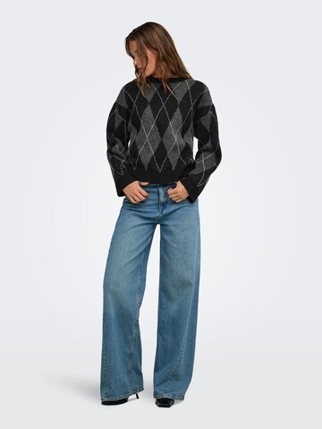 ONLY Sweater 'RHOMBUS' in Black