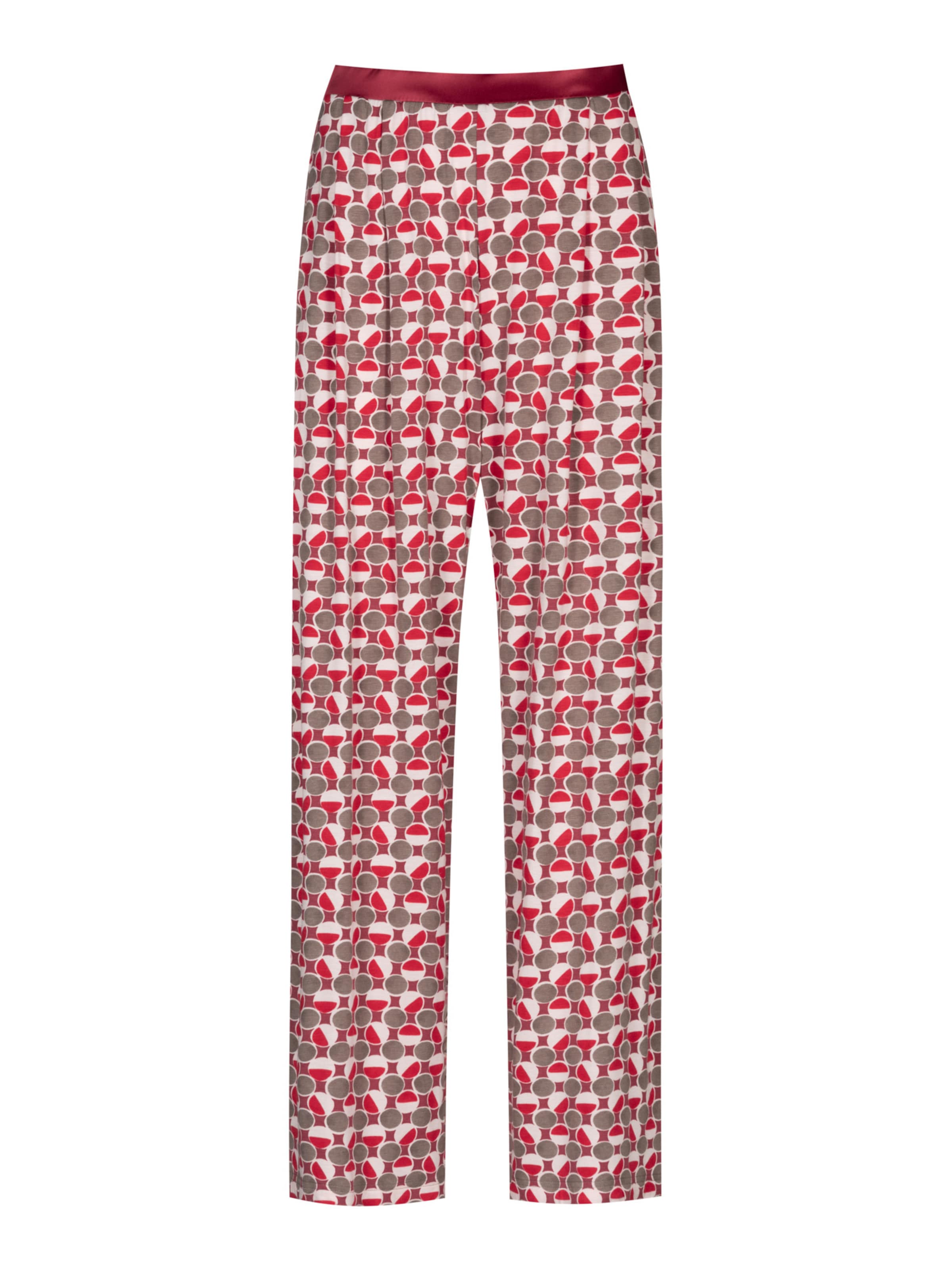 Mey Pyjamabroek 'Dot Obsessed' in Rood: voorkant