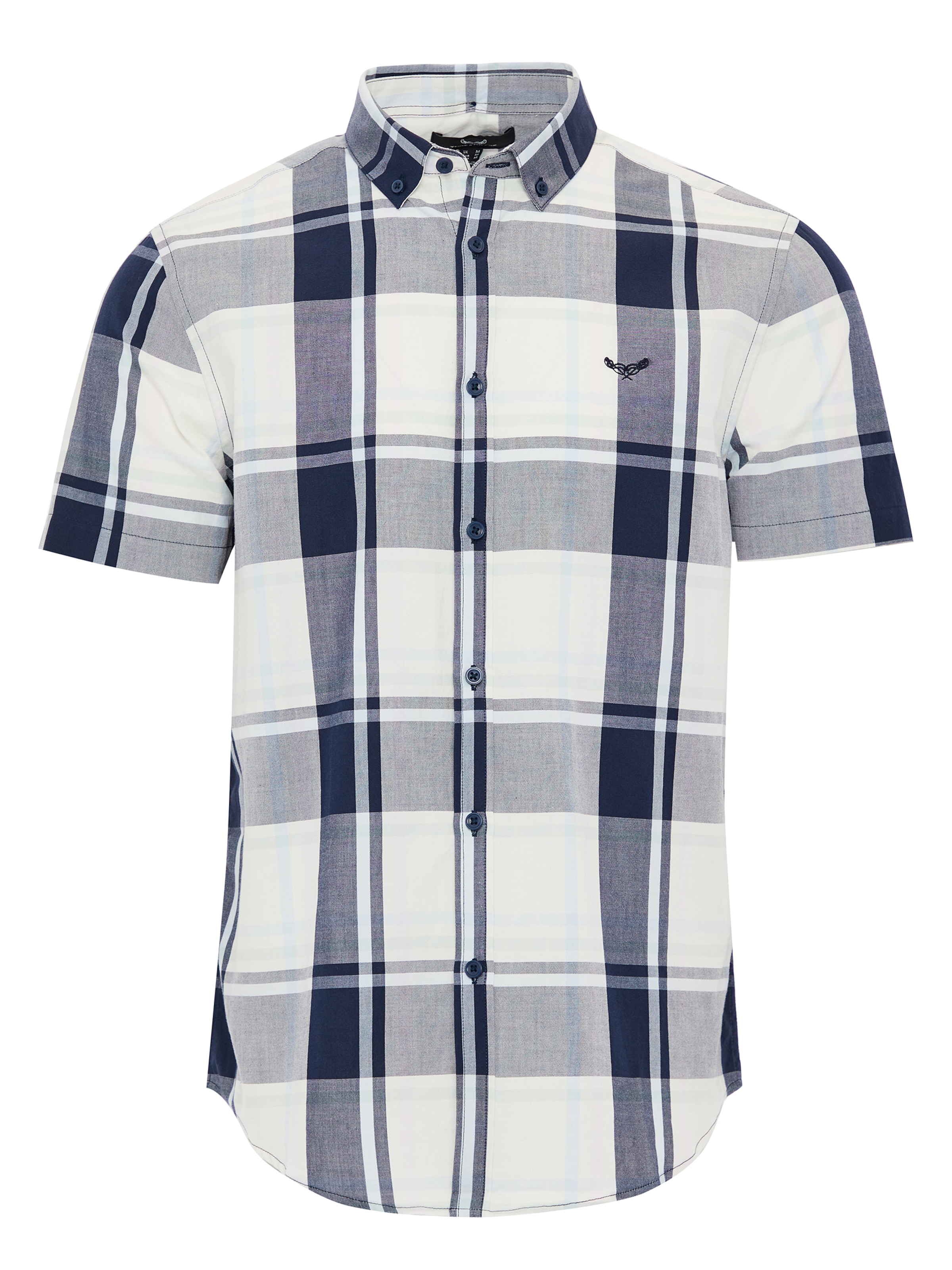 Threadbare Button Up Shirt 'Marcello' in Blue: front