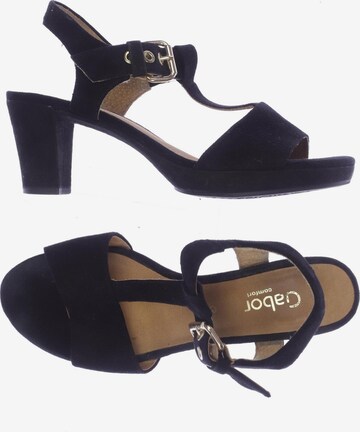 GABOR Sandalen 39,5 in Schwarz: predná strana