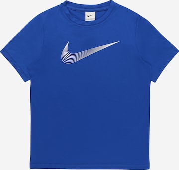NIKE Toiminnallinen paita värissä sininen: edessä