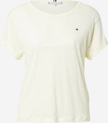 TOMMY HILFIGER T-shirt 'Vikki' i gul: framsida