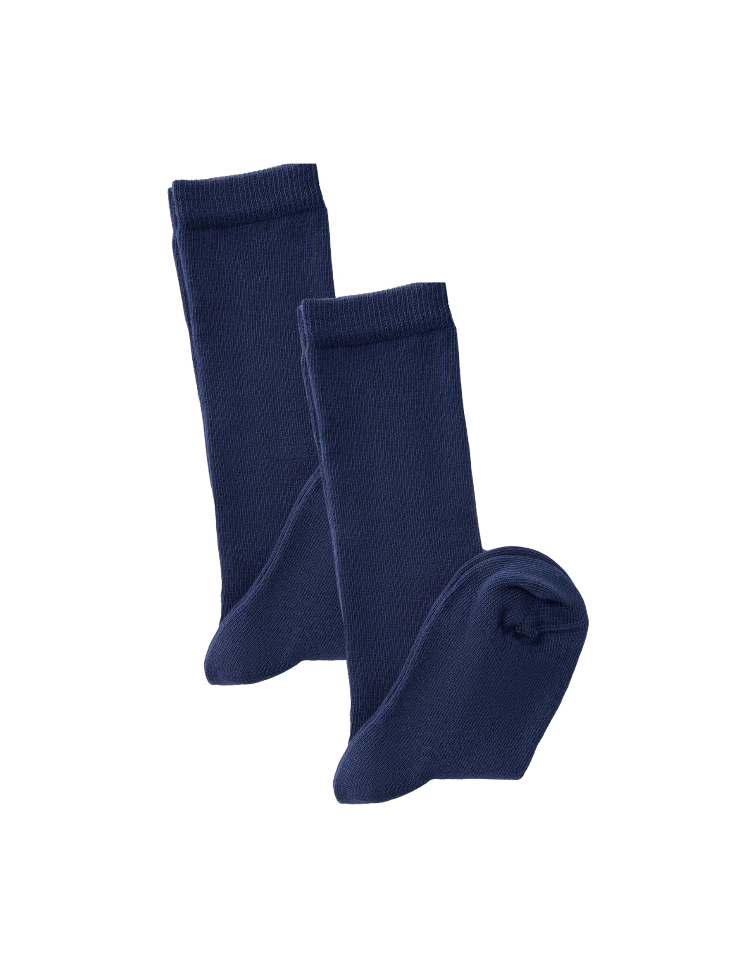 Albero Natur Socks 'Bio-Baumwoll-Kinderkniestrümpfe – 2er Pack' in Blue