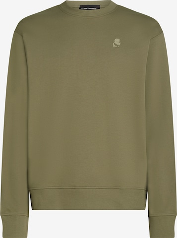 Sweat-shirt 'Kameo' Karl Lagerfeld en vert : devant