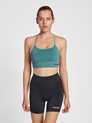 Hummel Bralette Sports top 'TIFFY' in Green: front