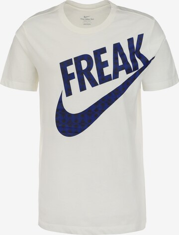 T-Shirt fonctionnel NIKE en blanc : devant