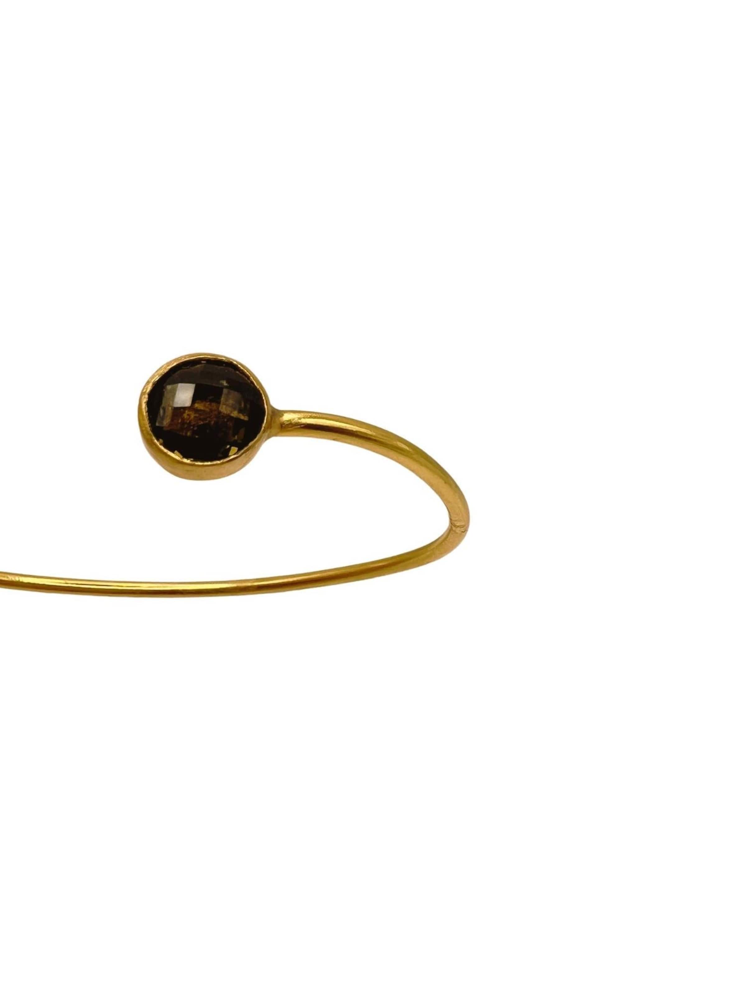 Les Reines Armband 'Topaz Eclipse' in Goud