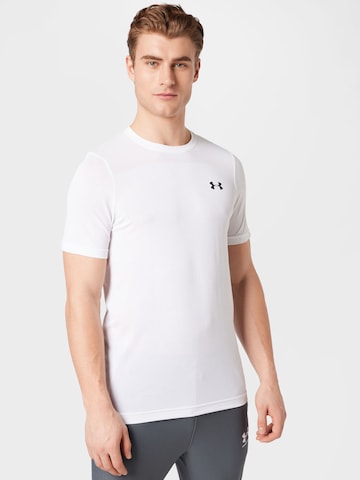 UNDER ARMOUR Λειτουργικό μπλουζάκι σε λευκό: μπροστά