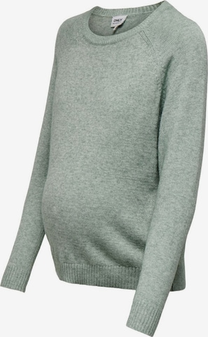 Only Maternity Pullover i grøn: forside