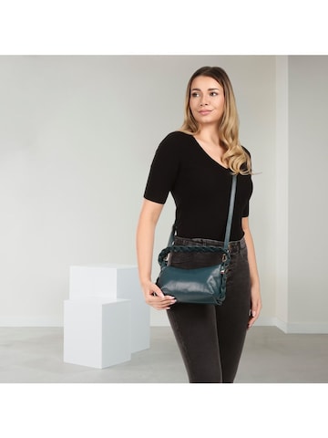 Borsa a tracolla di Florence in blu: frontale