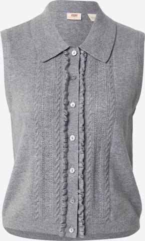 LEVI'S ® Neuleliivi 'Supersoft Mini Ruffle Vest Top' värissä harmaa: etupuoli
