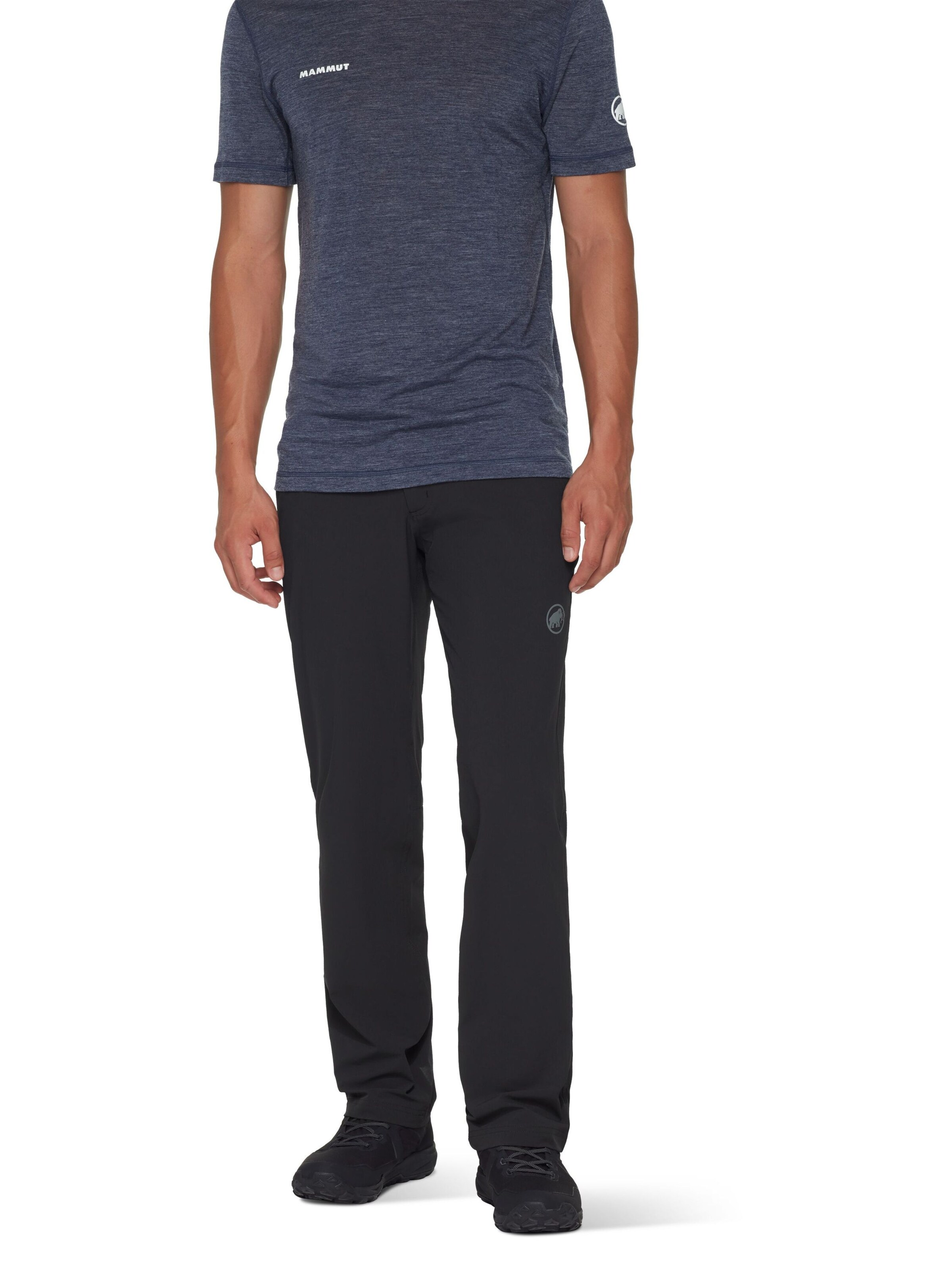 MAMMUT Regularen Outdoor hlače 'Hiking V' | črna barva: sprednja stran