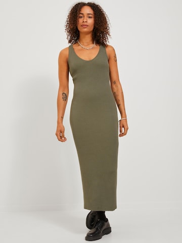 JJXX Úpletové šaty 'Elina' – zelená: přední strana