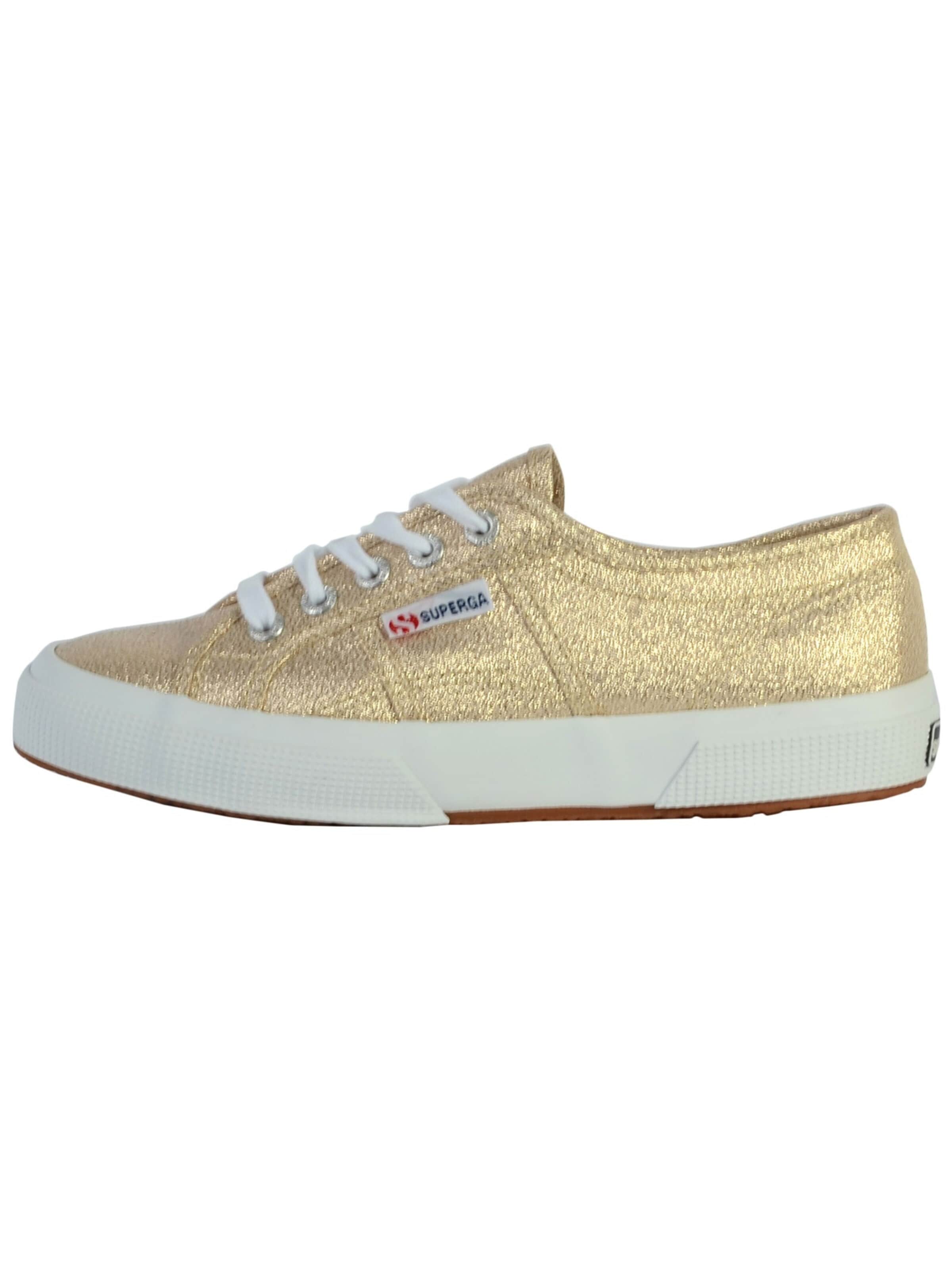 SUPERGA Buty sportowe sznurowane w kolorze złoty: przód