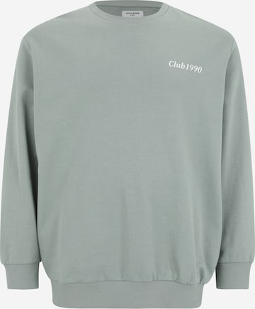 Jack & Jones Plus - Sudadera 'JJEBRADLEY' en verde: frente