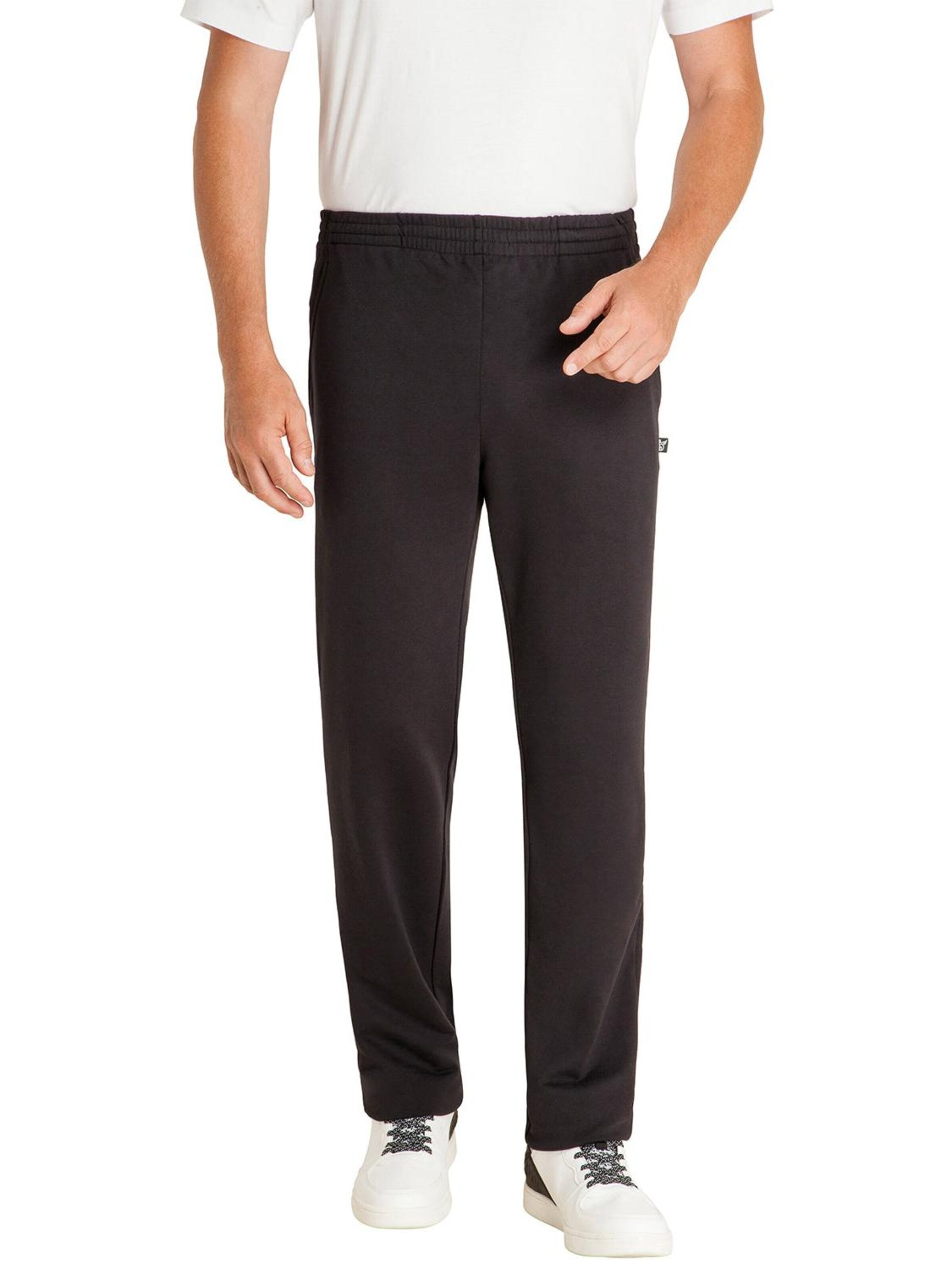 HAJO Pants 'Herren Freizeithose Basic - Premium Komfort' in Black: front