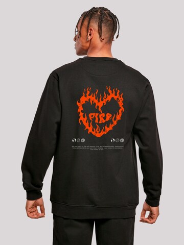 F4NT4STIC Sweatshirt 'Valentines' in Black: front