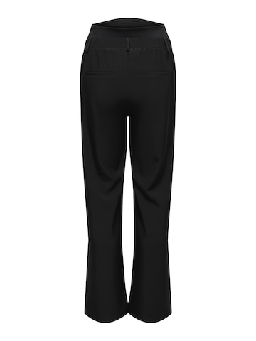 Only Maternity Wide leg Bandplooibroek 'OLMPLEAT' in Zwart