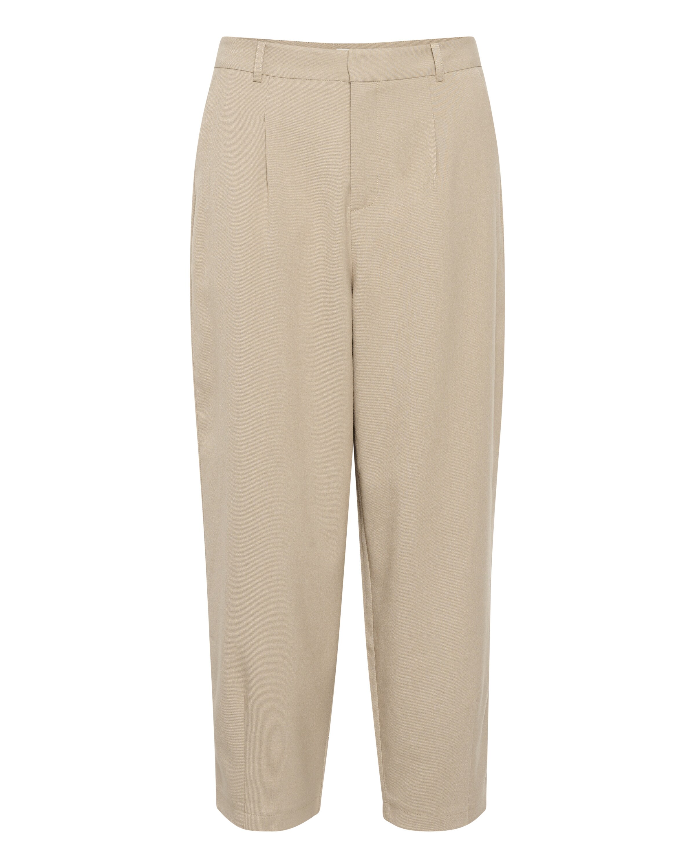 Kaffe Bandplooibroek 'Merle' in Beige: voorkant