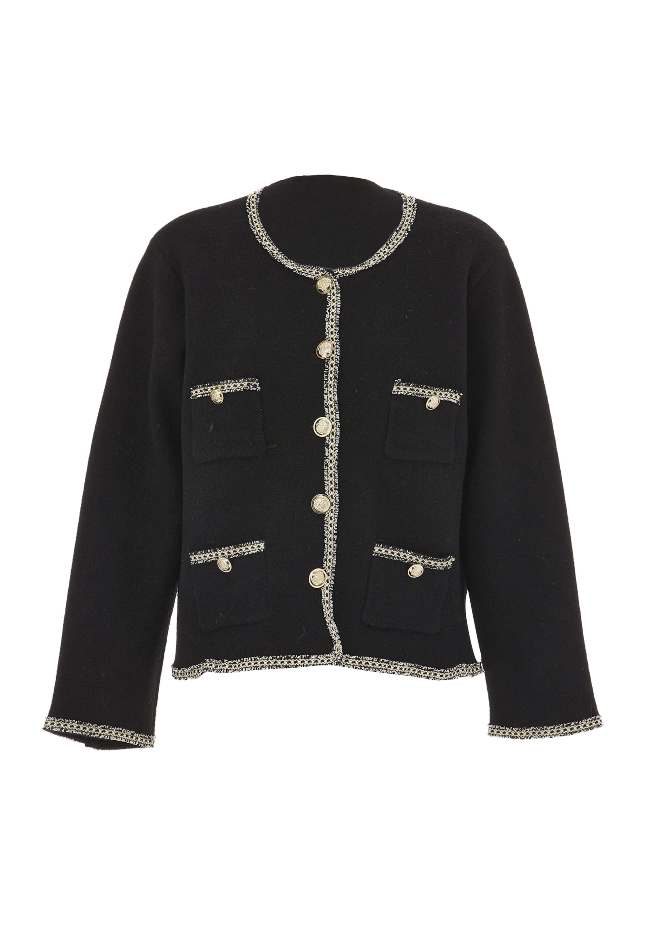 CHANI - Casaco de malha em preto: frente