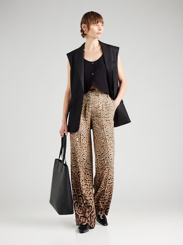 GUESS by Marciano Широкий Плиссированные брюки 'AMY' в Бежевый