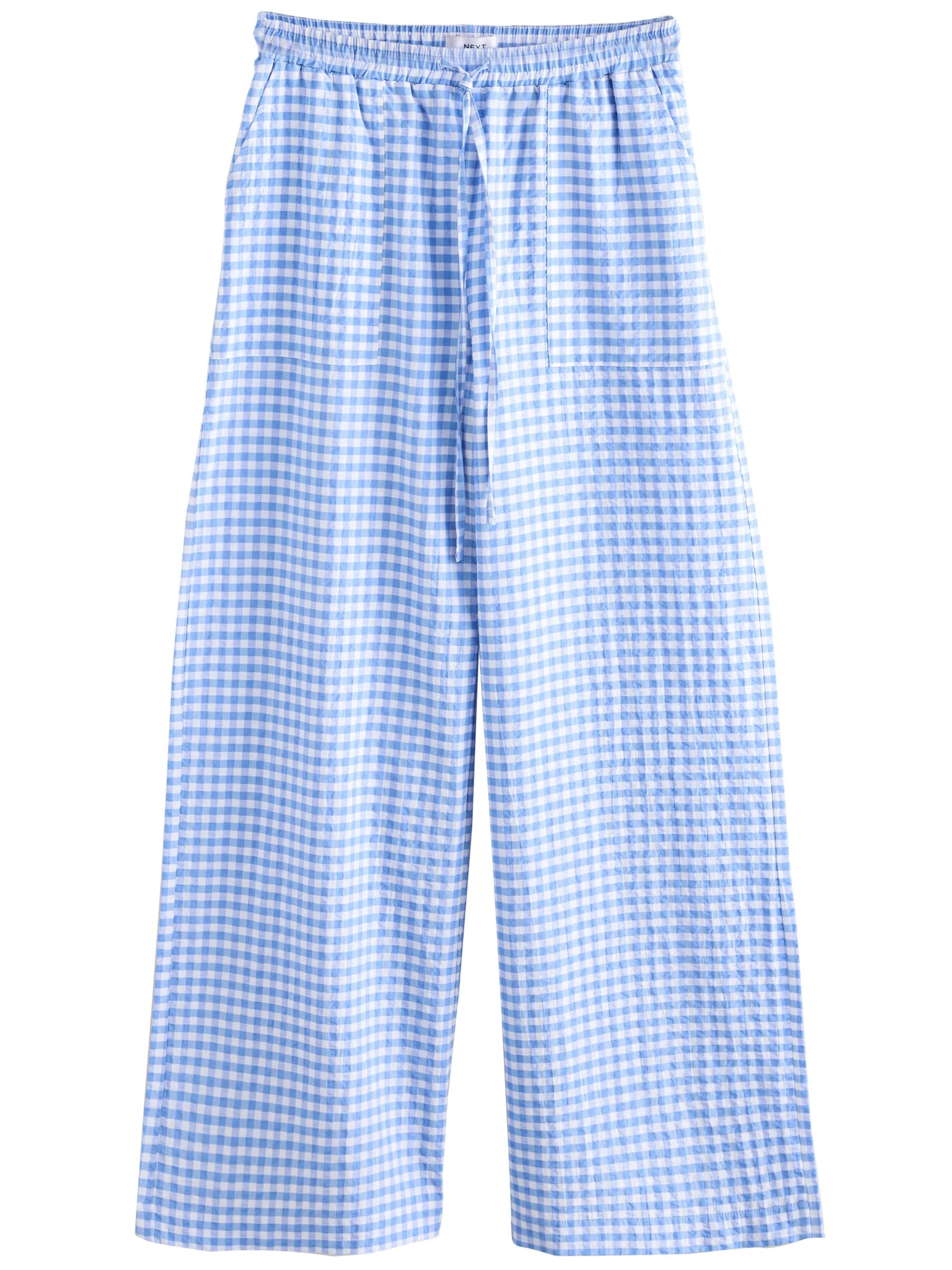 Next Wide Leg Bukser i blå: forside