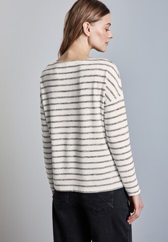 STREET ONE Gestreiftes Shirt in Beige