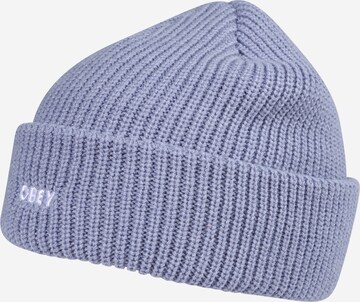 Obey Beanie in Blue: front