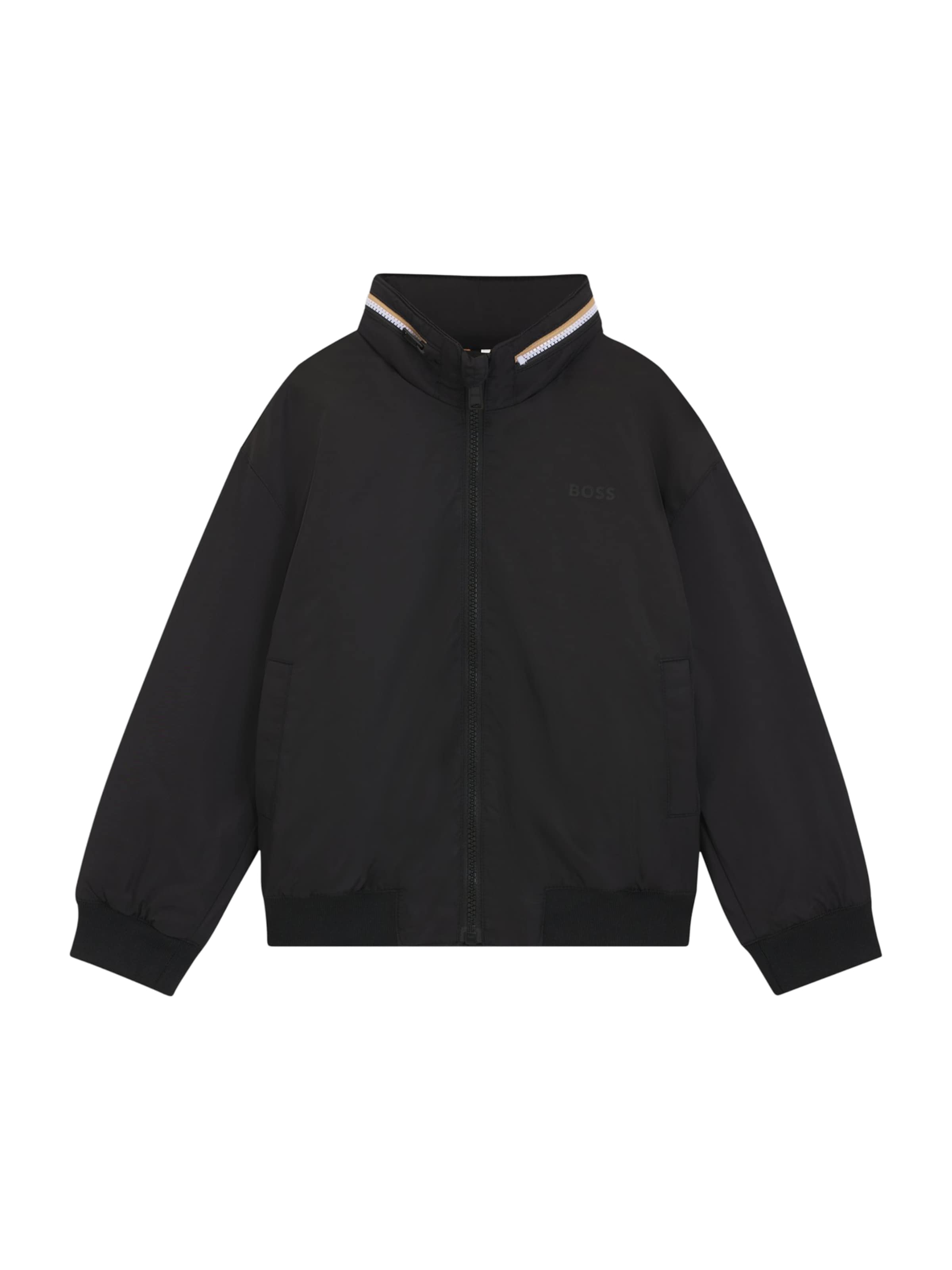 Geacă de primăvară-toamnă de la BOSS pe negru: față