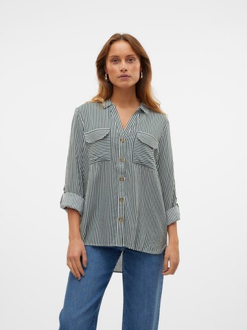VERO MODA Blouse 'VMBumpy' in Green: front