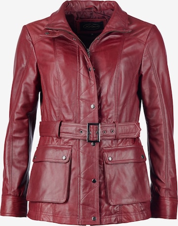 JCC Lederjacke in Rot: Vorderseite