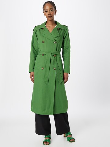 OBJECT Přechodný kabát 'Clara' – zelená: přední strana