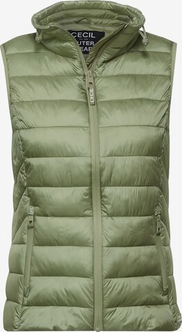 CECIL Vest in Green: front